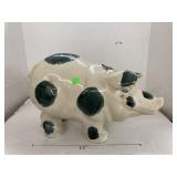 Large Ceramic Pig Figurine