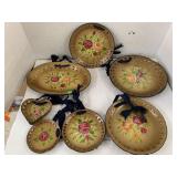 Painted Flower Plates