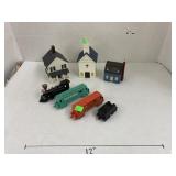 Midge Toy Die Cast Train Set & Balsa Wood