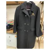 Wool Dress Coat, tear under arm lining
