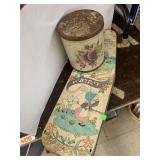 Metal Lil Bo Beep Ironing Board and Tin