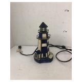 Stained Glass Lighthouse Lamp