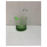 Retro Style Green Beverage Glass