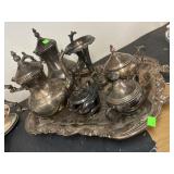 Sterling Plated Serving Lot