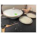 Noritake covered vegetable bowl & Misc