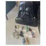 1970s Star Wars Figures in Darth Vader Case