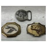 3 cnt Belt Buckles