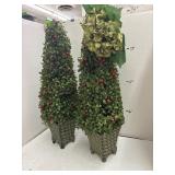 2 cnt Faux Holiday Decor