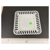 Westmoreland Milk Glass Lace Edge Vanity Tray
