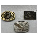 3 cnt Belt Buckles
