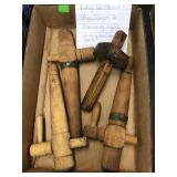 Vintage wood barrel taps