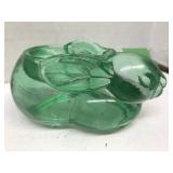 Glass Bunny Candle Holder