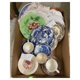 Assorted Plates, cups, & Saucers