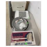 Plastic Forks, Pans, Hot Plate