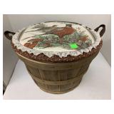 Basket With pheasant Cushion