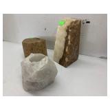 3 Rock Decor Candle holder
