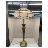 Glass Lamp Shade and Metal Base