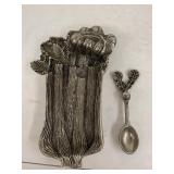 Metal Vegetable Dish and Spoon