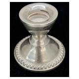 Candle Holder - marked Sterling Weighted