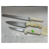 3 pc Dexter Russell Chefs Professional Knives
