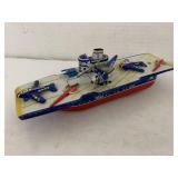 Vntg Metal Aircraft Carrier