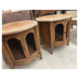 vintage French Provincial drum table
