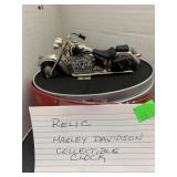 Harley Davidson Relic Collectible Clock