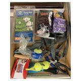 Flat of Dog Items, Balls, Muzzle