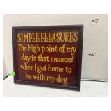 Simple Pleasures Sign