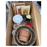 Baskets, Cookbooks, Vases, Mugs, Stein, etc