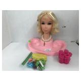 Vntg Barbie Quick Curl Head