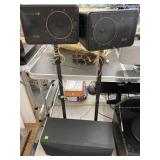 3- Kenwood Speakers (2 on stands)