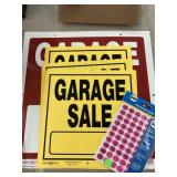 Garage Sale Signs and Price Stickers