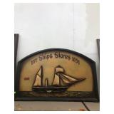 Ships Stores Wooden Wall Decor Approx 36x23