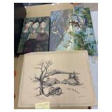 3 Vintage Retro Art Pieces - Signed