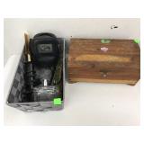 Misc, Wooden Box, Glasses