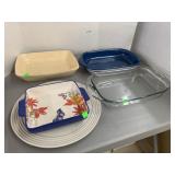 Baking Dishes and Tray, Corelle, Anchor Hocking,