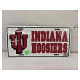 Metal Indiana Hoosiers License Plate
