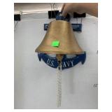 Metal Bell Decor, US Navy