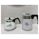 Set of Corning Ware Coffee Pots