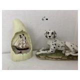 Dalmatian and Shark tooth Ship