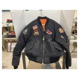 Menï¿½s Jacket with Air force Patches Sz XL
