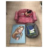 Kids Couch, Alice in Wonderland Canvas, Pet Bed,