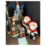 Santas, stocking Holders, Ornaments