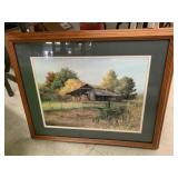 Barn and Tractor Picture