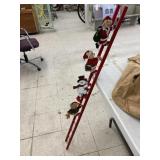 Christmas figures climbing ladder 4 ft.
