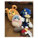 Squishmallows (one Pokémon) and Sonic Plush