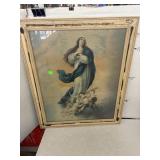 Vintage Art print of a painting titled The