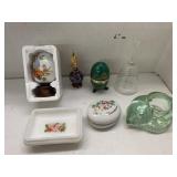 Egg Decor, Purple Jar, Cat Candle Holder, Misc