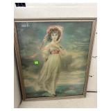 framed artwork print of the painting "Pinkie